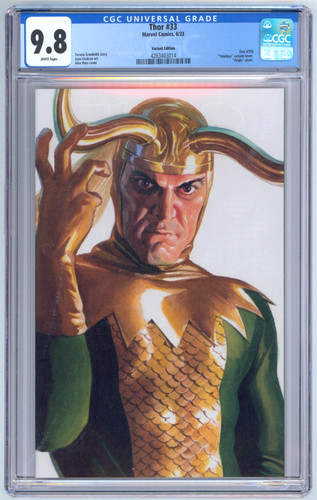 Thor cgc 8 alex ross - cgc, 9.8
